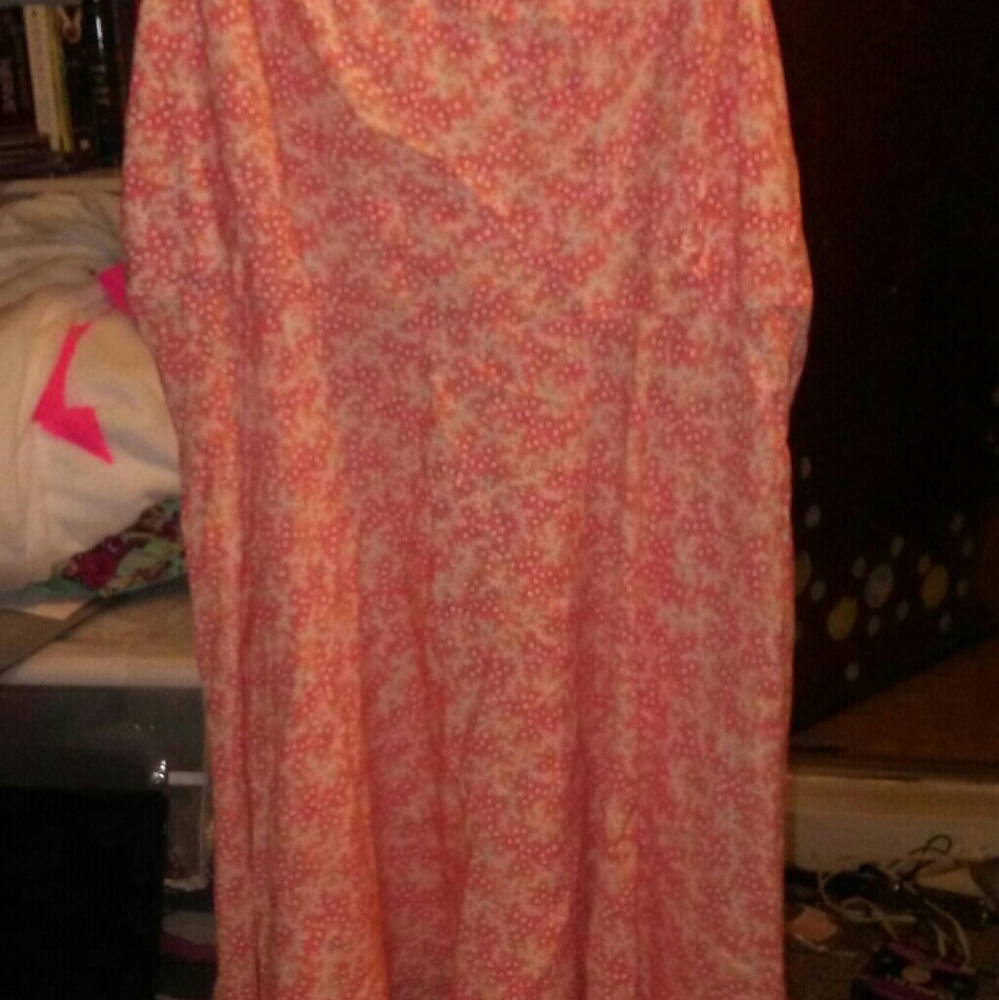 Orange floral old navy dress